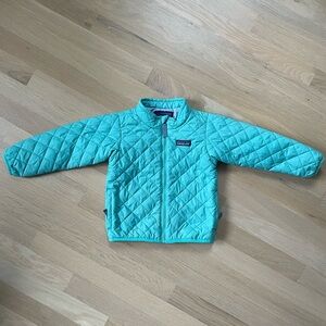 Patagonia Baby Nano Puff Jacket, 3T, light teal, excellent condition
